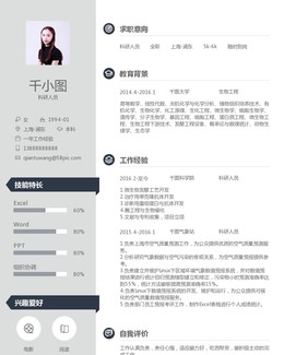 国内领先的免费在线个人简历制作平台-千图网云简历
